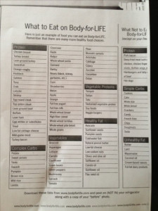body for life eating plan