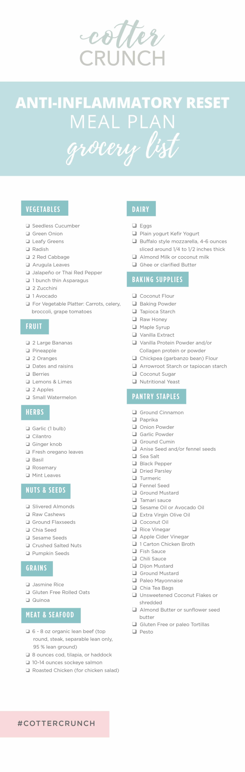 Printable Anti Inflammatory Diet Meal Plan Pdf PrintableDietPlan