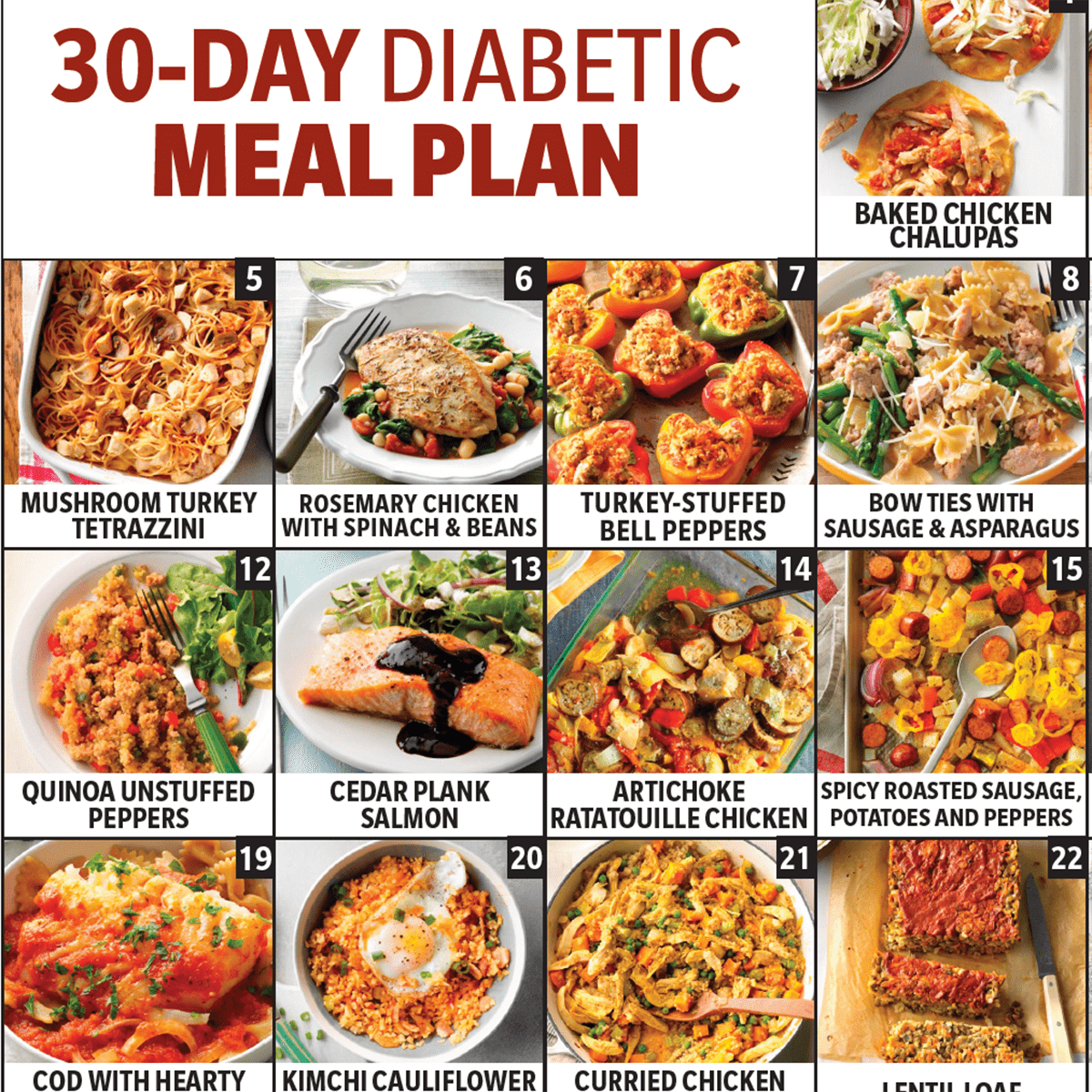 Printable 30 Day Diabetic Meal Plan Pdf PrintableDietPlan com