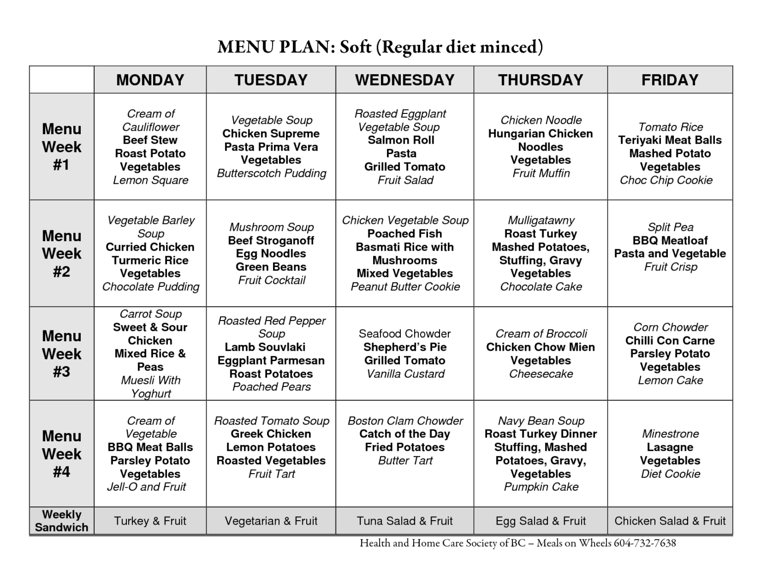 Atkins Diet Meal Plan Printable PrintableDietPlan