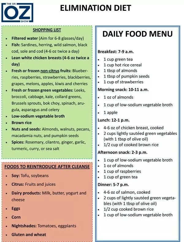 Dr Oz 2 Week Diet Plan Printable PrintableDietPlan