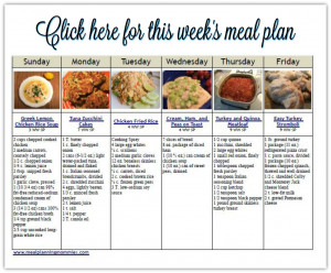 Weight Watcher Meal Plan Printable - Printabledietplan.com